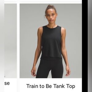 Lululemon Train to Be Tank black Size 14